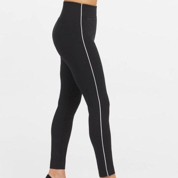 SPANX the perfect pants ankle piped skinny petite Sz L NEW - Picture 2 of 8